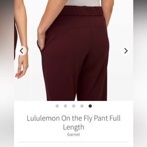 On the Fly Pant Full Length - Garnet